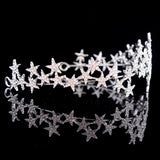 Maytrends Luxury Handmade Crystal Star Hairbands Vintage Rhinestone Bridal Tiaras Crown Headband Wedding Hair Accessories Tiara De Noiva