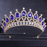 Luxury Rhinestone Crystal Crown Bride Tiaras And Crowns Queen Diadem Pageant Crown Bridal Hair Jewelry Wedding Hair Accessories