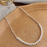 Maytrends French Vintage Style Baroque Imitation Pearl Necklace Women's Elegant Collar Chain Luxury Necklaces Jewelry Wholesale