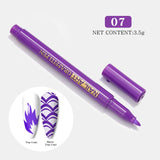 Maytrends Nail Art Drawing Graffiti Pen Waterproof Painting Liner Brush DIY 3D Abstract Lines Fine Details Flower Pattern  Manicure Tools