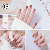 Maytrends 40 Colors Nail Polish Quick Dry No-bake Lasting Oil-based Nude Color Ice Through Semi-permanent Varnish Manicure Nail Art 10ml