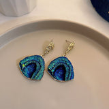 Maytrends Blue Series Earrings Vintage Fashion Luxury Earrings Women Statement Jewelry Wholesale Girl Drop Earrings Brincos