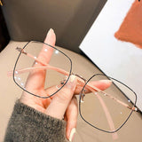 Maytrends Square Oversized Optical Spectacle Eyeglasses Unisex retro Anti Blue Light Eyeglasses Men Women Luxury Design Computer Eyewear