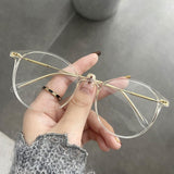 Maytrends Ladies Round Finished Myopia Galsses Men Women Anti-blue Light Computer Eyewear New Fashion Special Lenses Optical Eyeglasses