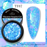 Maytrends Dried Flower Gel Nail Polish Natural Blue Purple Pink Flower Fairy Gel Soak Off UV LED Nail Art Painting Varnishes