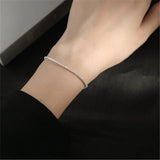 Fashion Sparkling Clavicle Chain Choker Necklace Collar Bracelet Ring For Women Wedding Party Jewelry Gifts