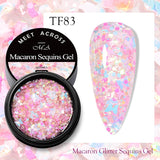 Maytrends Dried Flower Gel Nail Polish Natural Blue Purple Pink Flower Fairy Gel Soak Off UV LED Nail Art Painting Varnishes