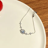 Fashion Planet Bracelet For Women Charm Luxury Moonstone Crystal Stars Bracelet Girls Fine Jewelry Gift