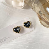 New Fashion Lavender Purple Earrings for Woman Metal Golden White Cross Hoop Earrings Gift Jewelry