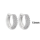 Maytrends Stainless Steel Big Circle Hoop Earrings for Women Creative Silver Plated Thread Twisted Ear Buckle Huggies Statement Jewelry