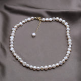 Korea Hot Selling Fashion Jewelry Simple White Natural Freshwater Pearl Bracelet Women's Daily Wild Bracelet