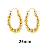 Maytrends New Trendy Geometric Twisted Thick Hoop Earrings Fashion Gold Color Big Round Circle Earrings for Women Punk Hiphop Jewelry Gift