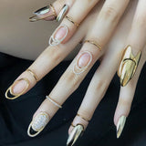 Maytrends Hot Selling Finger-tips Nail Ring Female Korean Trend Nail Cover Jewelry