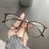 Maytrends Ladies Round Finished Myopia Galsses Men Women Anti-blue Light Computer Eyewear New Fashion Special Lenses Optical Eyeglasses