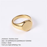 Maytrends 316L Stainless Steel Square Shell Rings For Women Vintage Chunky Ladies Large Ring Party Jewelry Wholesale/Dropshipping