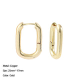 Maytrends Classic Stainless Steel Ear Buckle for Women Trendy Gold Color Small Large Circle Hoop Earrings Punk Hip Hop Jewelry Accessories