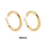 Maytrends New Trendy Geometric Twisted Thick Hoop Earrings Fashion Gold Color Big Round Circle Earrings for Women Punk Hiphop Jewelry Gift