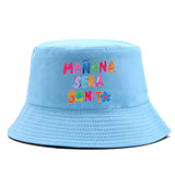 Maytrends Manana Sera Bonito Print Fisherman Hat Karol G Bucket Hat Breathable Couple Hat Woman Visors Sun Caps Reversible Panama Bob