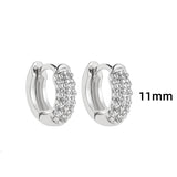 Maytrends Stainless Steel Big Circle Hoop Earrings for Women Creative Silver Plated Thread Twisted Ear Buckle Huggies Statement Jewelry