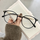 Maytrends Ladies Round Finished Myopia Galsses Men Women Anti-blue Light Computer Eyewear New Fashion Special Lenses Optical Eyeglasses