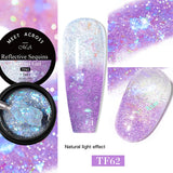 Maytrends Dried Flower Gel Nail Polish Natural Blue Purple Pink Flower Fairy Gel Soak Off UV LED Nail Art Painting Varnishes