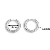 Maytrends Stainless Steel Big Circle Hoop Earrings for Women Creative Silver Plated Thread Twisted Ear Buckle Huggies Statement Jewelry