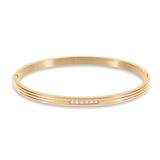 Maytrends Fashion Punk Gold Color Bangles for Women Men Trendy Stainless Steel Metal Bracelets Bohemian Jewelry Accessories Gift Wholesale