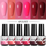 Maytrends 6Pcs/Set Gel Nail Polish Popular Colors In Autumn Semi Permanent Soak Off UV LED Nail Art Gels Nail Gel Polish