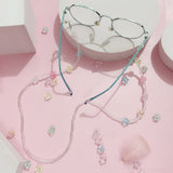 Maytrends Cute Acrylic Color Stars Glasses Chain Fashion Transparent Crystal Bead Chain For Glasses Lanyard Women Jewelry Accessories