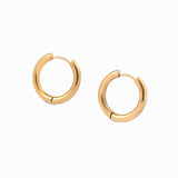 Maytrends New Trendy Geometric Twisted Thick Hoop Earrings Fashion Gold Color Big Round Circle Earrings for Women Punk Hiphop Jewelry Gift