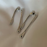 Golden Big hoop Earrings Korean Geometry Metal Earrings For women Female Retro Drop Earrings 2021 Trend Fashion Jewelry