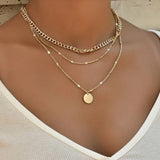 New Fashion Kpop Pearl Choker Necklace Cute Double Layer Chain Pendant For Women Jewelry Girl Gift