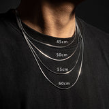 Maytrends Hip Hop Snake Chain Necklace for Men Women Punk 2 To 3 MM Stainless Steel Choker Necklace Vintage Jewelry Accessories