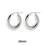 Maytrends Stainless Steel Big Circle Hoop Earrings for Women Creative Silver Plated Thread Twisted Ear Buckle Huggies Statement Jewelry