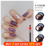 Maytrends 3Colors Solid Nail Gel Full Coverage Canned Gel Soak Off UV LED Painting Gel DIY Creamy Texture Nail Gel Polish Nail Art