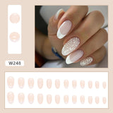 Maytrends W241-W280 High Appearance False Nails 24pcs Per Box Detachable and Wearable Fake Nails Equipped with Glue