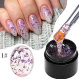 Maytrends Dried Flower Gel Nail Polish Natural Blue Purple Pink Flower Fairy Gel Soak Off UV LED Nail Art Painting Varnishes