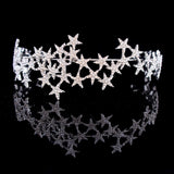 Maytrends Luxury Handmade Crystal Star Hairbands Vintage Rhinestone Bridal Tiaras Crown Headband Wedding Hair Accessories Tiara De Noiva