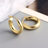 Gold/Silver Color Chunky Hoop Earrings for Women Punk Ear Jewelry New Wholesale