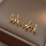 New Pearl Zircon Butterfly Stud Earrings for Woman Fashion Korean Jewelry Temperament Girl's Daily Wear Earrings